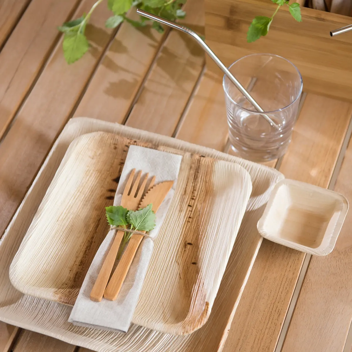 Gaffel 16cm 10st bambu - Engångsbestick och servetter - 6410413174436 - 3