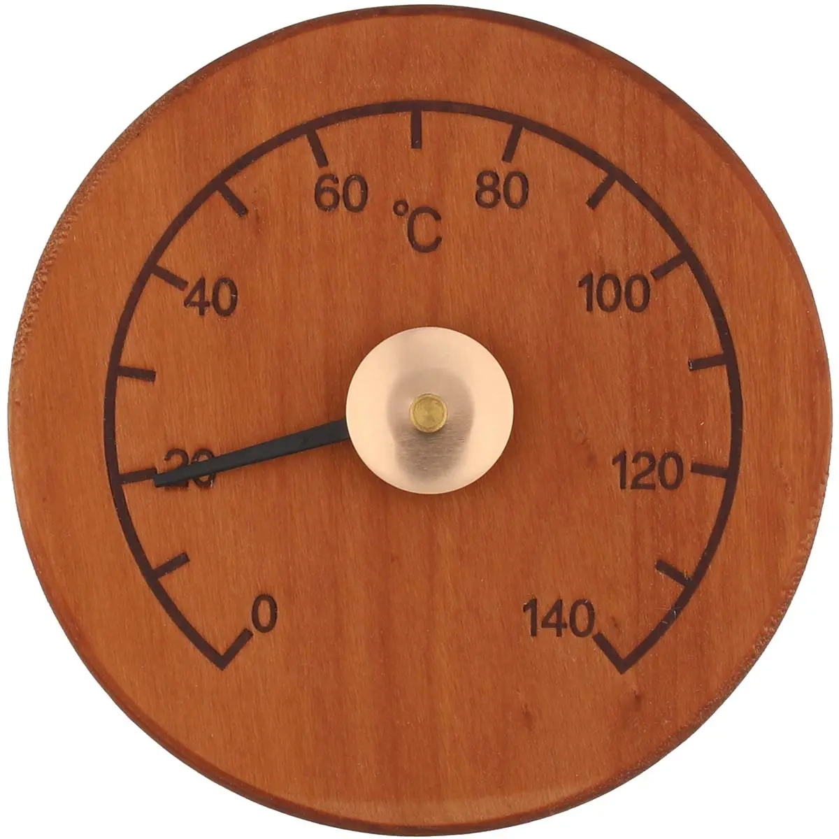 Sauna-Thermometer aus wärmebehandelter Erle - Saunamesser und Saunebeleuchtung - 6410413192058 - 0