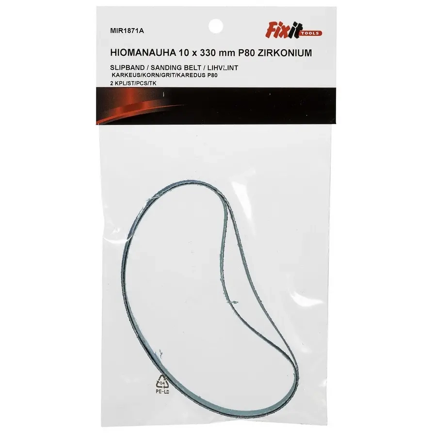 Schleifband 10x330mm P80 2 Stück - Schleifband - 6418914039988 - 0