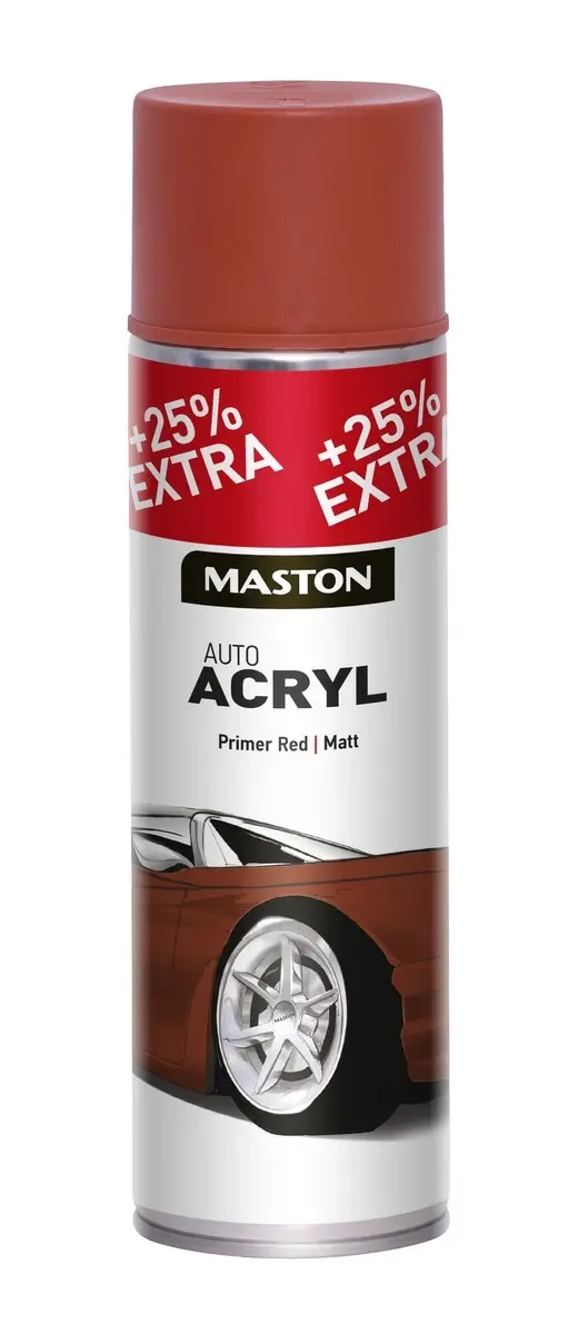 MASTON AUTO ACRYL BOTTEN RÖD BRUNN 500ml - Färger och sprayfärger - 6412490024994 - 0