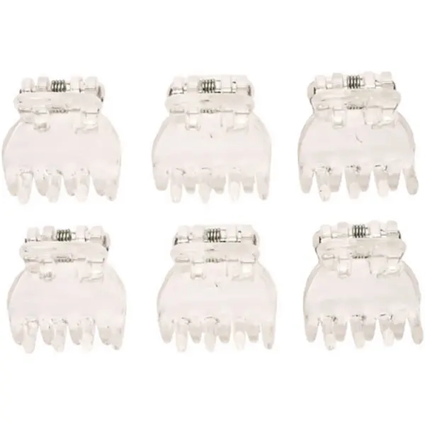 Haisolki klar Ibero 1,5 cm 6 Stück - Haarsträhnen, Haarnadeln und Schmuck - 6413890016411 - 0