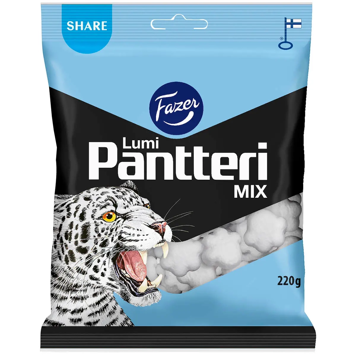 Fazer Lumi Pantteri Mix Bonbontüte 220g - Süßigkeitentüten - 6416453448810 - 0