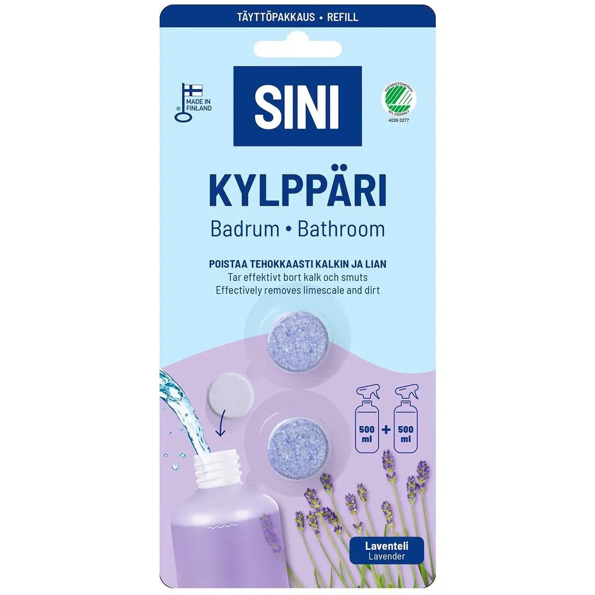 Sini Nachfüllpack Badezimmer Tabletten 2er Pack - Reinigungstücher und Waschschaumstoffe - 6423800070013 - 0