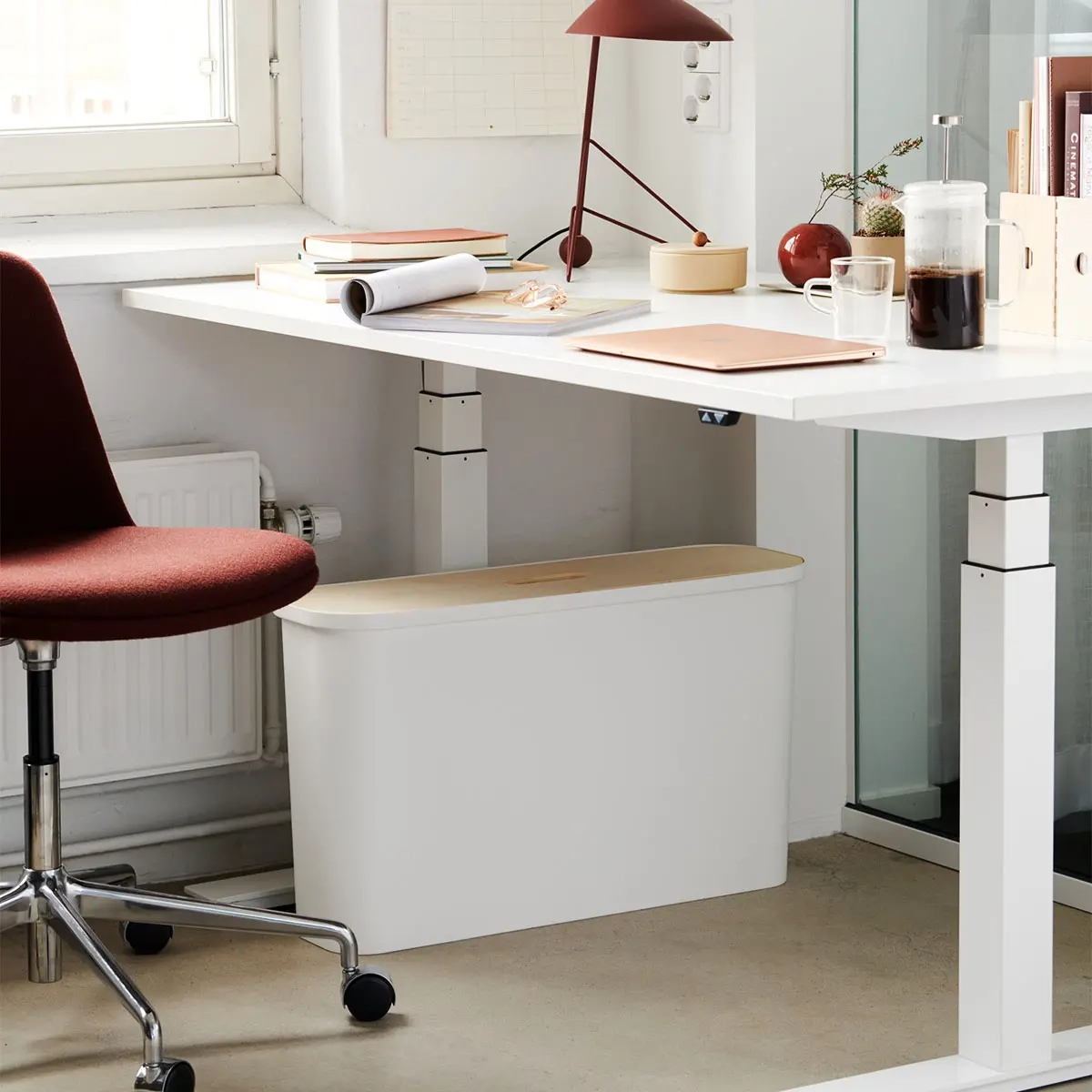 Förvaringslåda Smart Store Collect Slim 46L vit - SmartStore plastlådor - 7332462099371 - 4