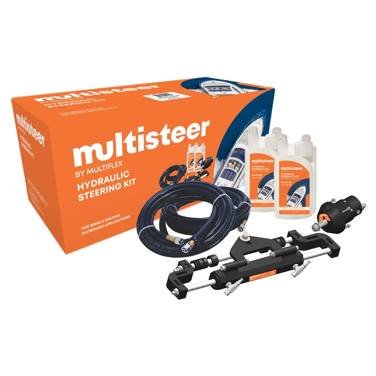 Hydrauliklenkungsset Multiflex -115 PS - Hydraulische Lenksysteme für Boote - 8904284120749 - 0