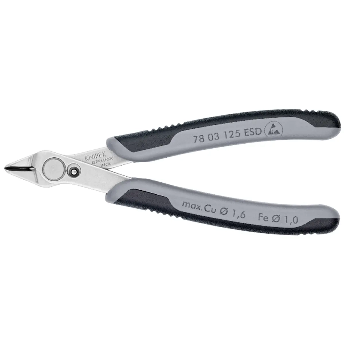 Knipex Elektronikzange 125 mm ESD - Seitenschneider - 4003773025146 - 0