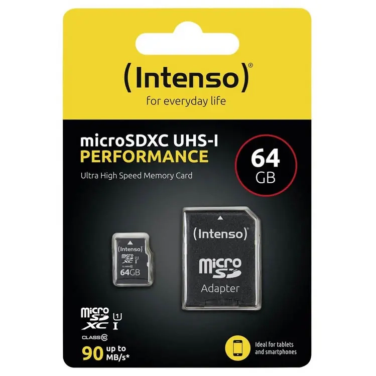 Speicherkarte 64GB MicroSDXC Intenso 10 - Speicherkarten und Speicherkartenleser - 4034303031641 - 0