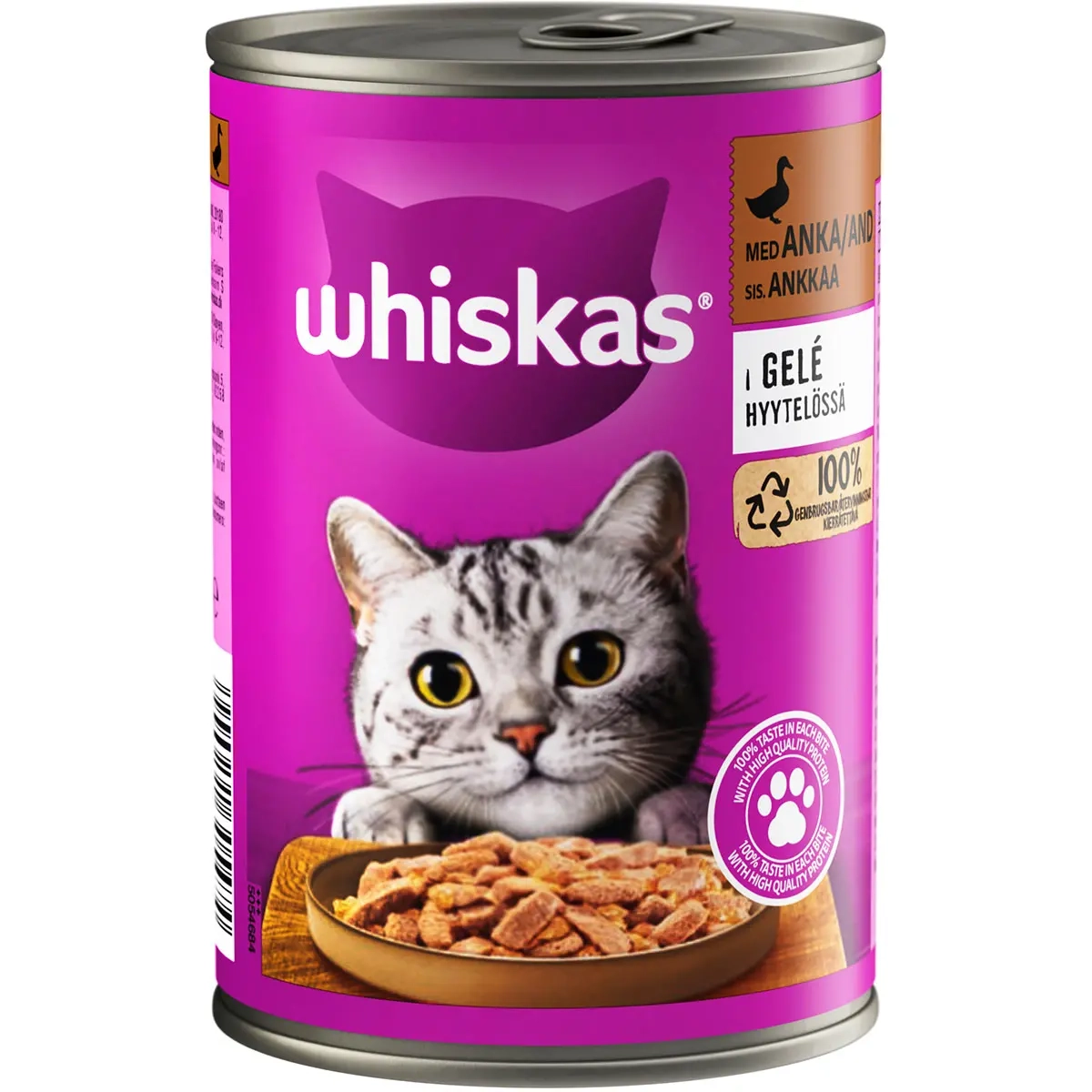 Whiskas Ente in Gelee 12 x 400g - Nassfutter Katze - 5900951306075 - 1