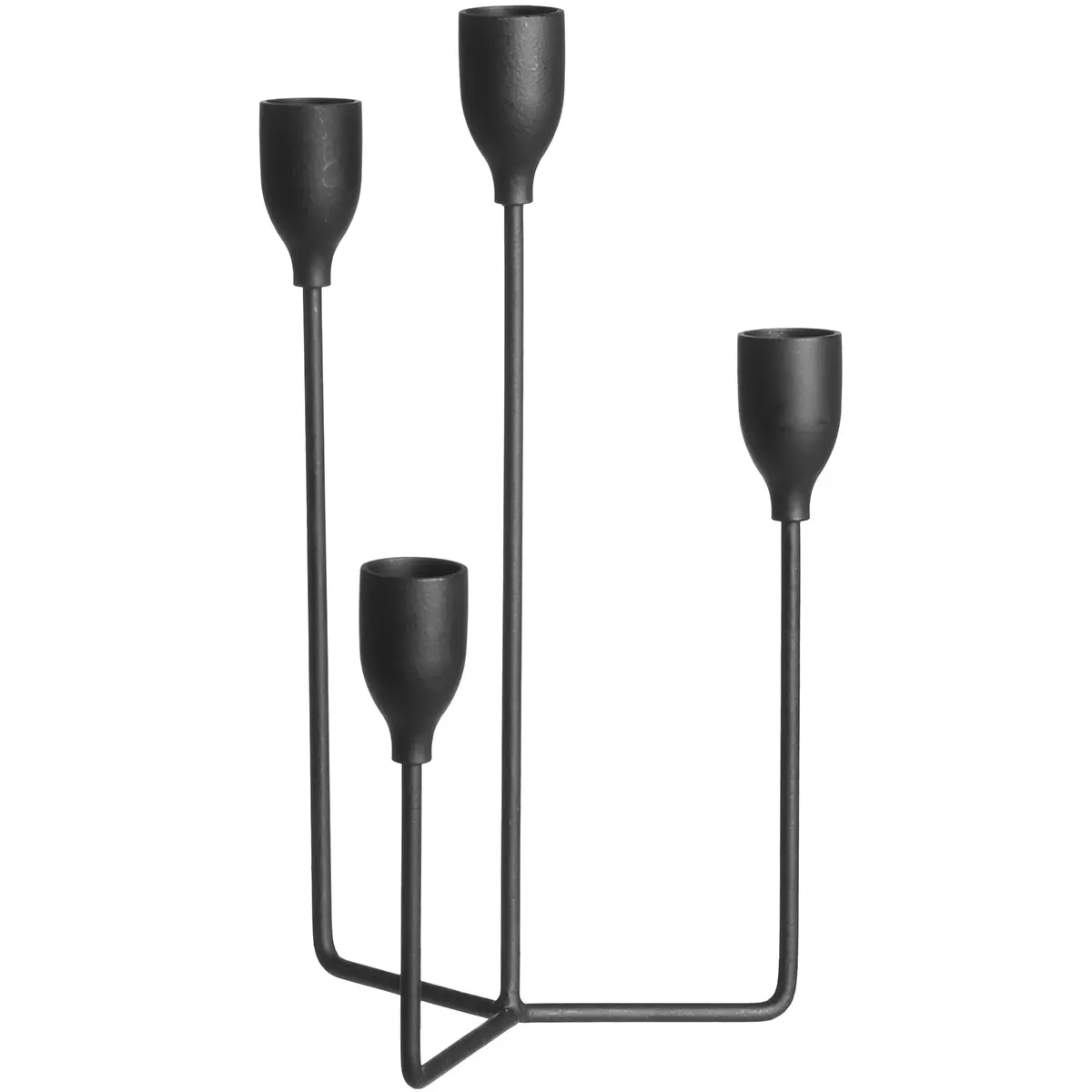 Kerzenhalter schwarz 25 cm - Kerzenhalter und Teelichthalter - 6410416313054 - 0