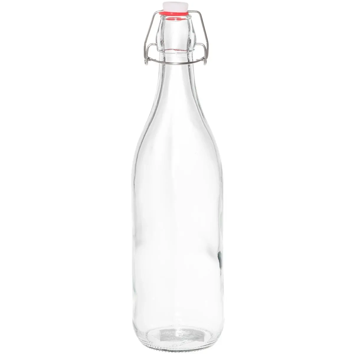 Klarglasflasche 1 l mit Bügelverschluss - Aufbewahrungsbehälter - 6410416317410 - 0