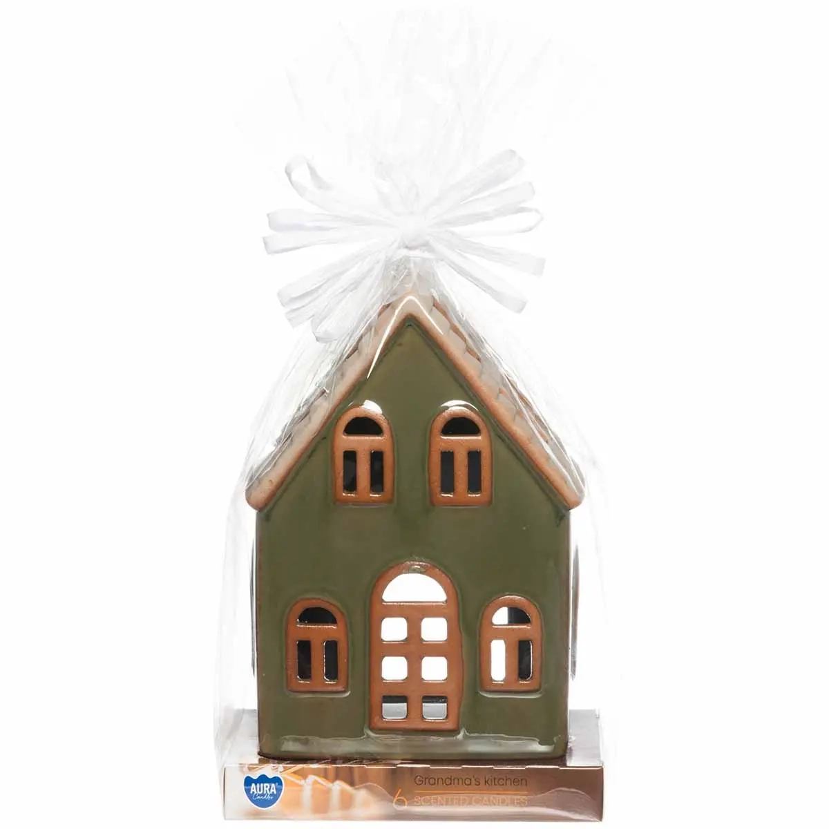 Geschenkset Hauslaterne mit Kerzen grün - Hauslaternen - 6410416387154 - 0