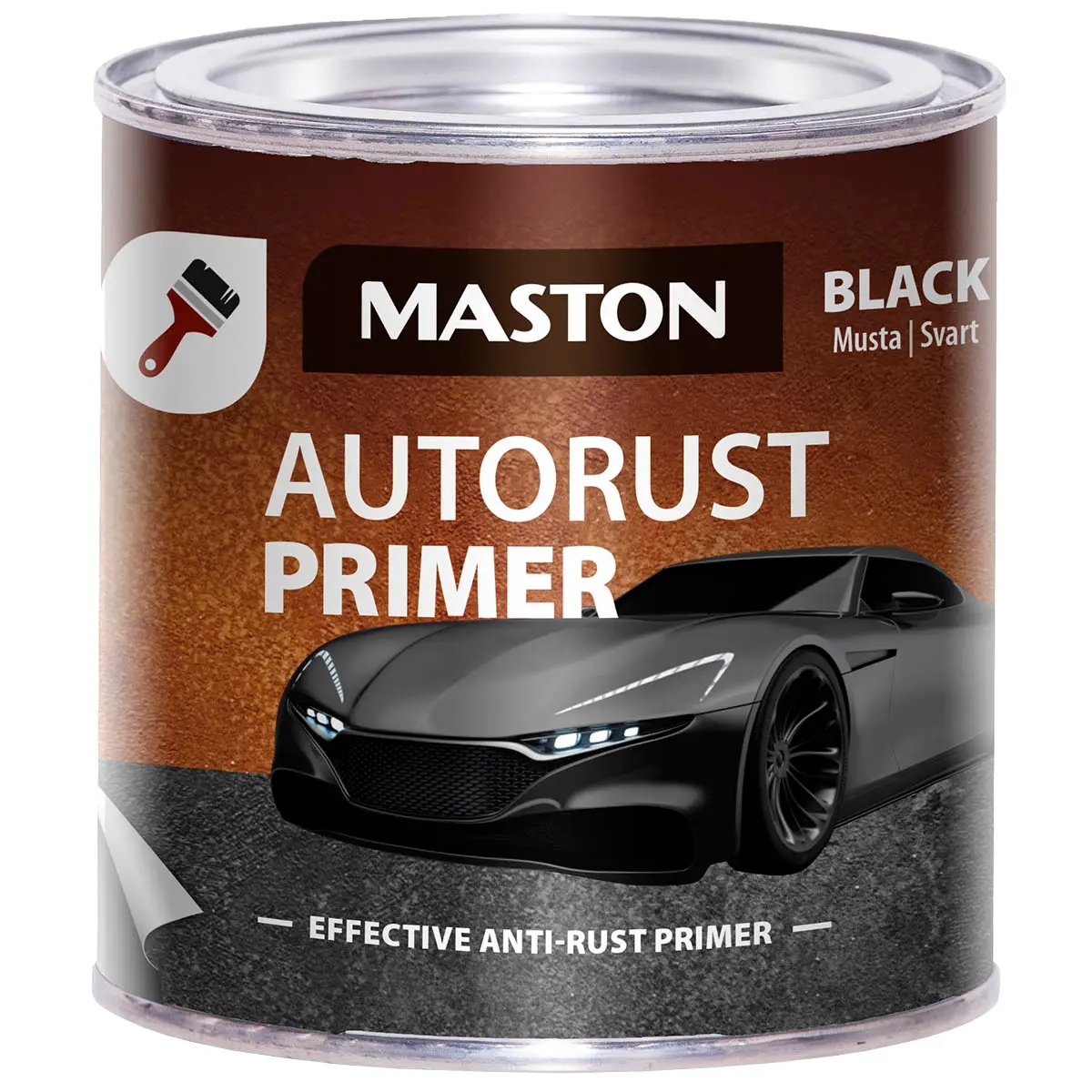 Maston Farbe Auto Rust Schwarz 250ml - Farben und Sprühfarben - 6412490042196 - 0