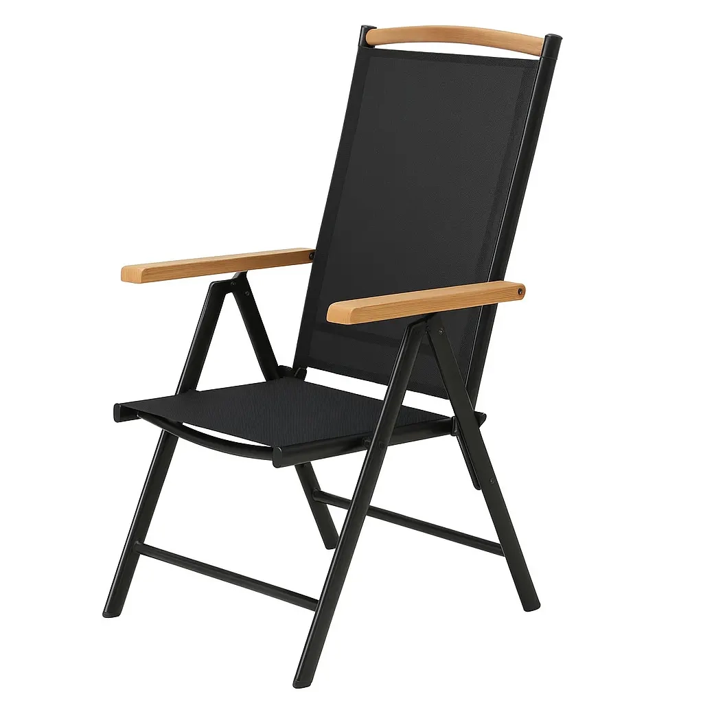Gartenstuhl Black Comfort mit 7-facher Verstellung - Gartenmöbel - 6438168118147 - 0