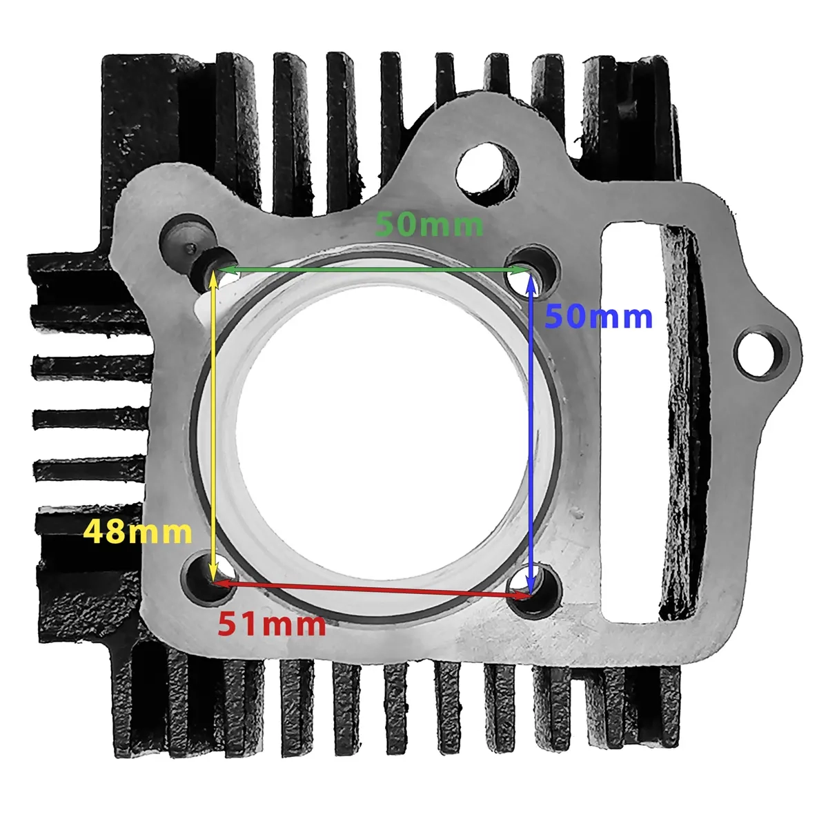 CYLINDER 54mm 125cc CROSS - Cylindrar och lock till motocross - 6438471013535 - 1
