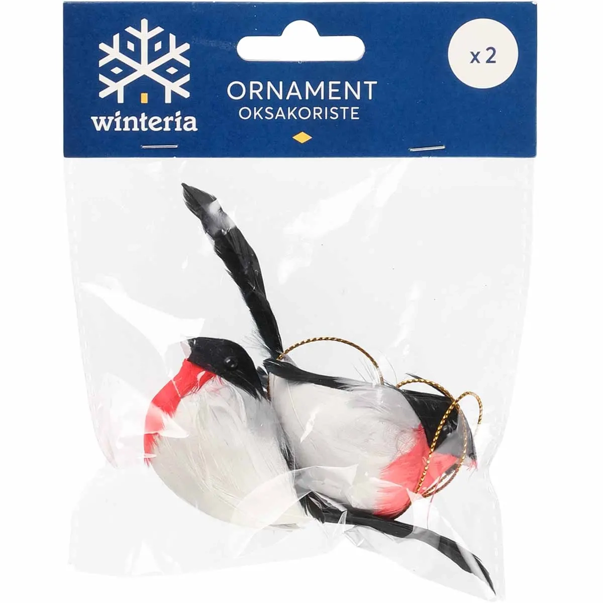 Tannenzapfen Dekoration Dompfaff 2 Stück 10 cm - Weihnachtsschmuck - 6410416490946 - 1