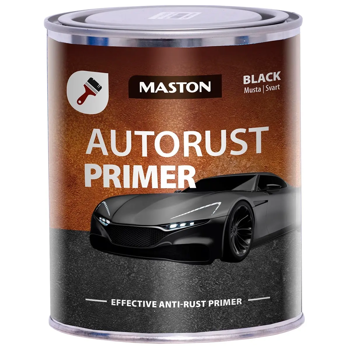 Maston Farbe Auto Rust Schwarz 750ml - Farben und Sprühfarben - 6412490042233 - 0