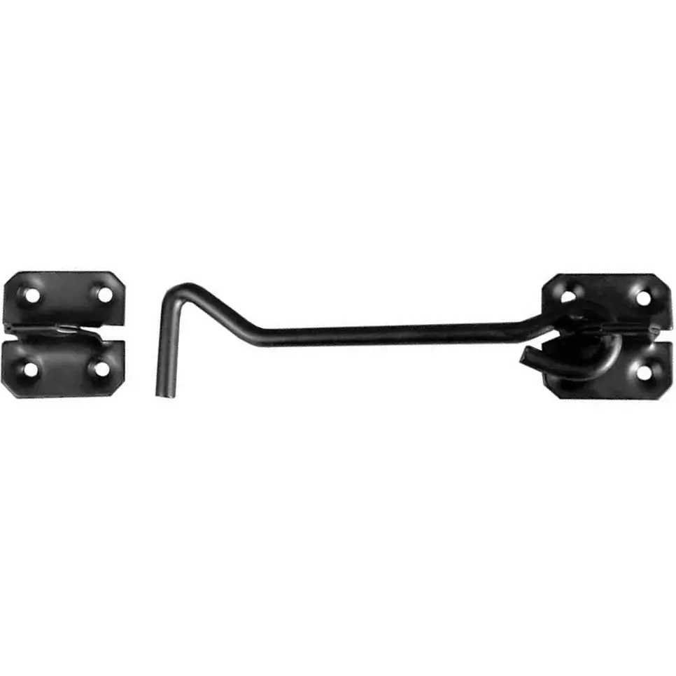 Fadenhaken schwarz 150 mm verzinkter Stahl - Fensterhaken und Schubriegel - 6414675065013 - 0