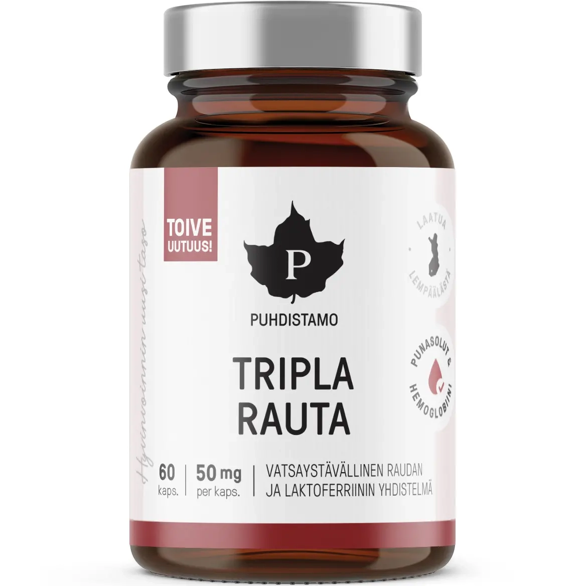 Tripla Eisen 60 Kapseln Puhdistamo - Vitamine und Pulver - 6430039224711 - 0