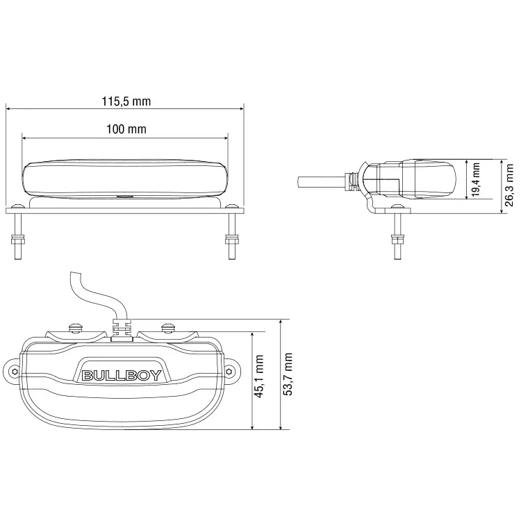 Arbetslampa Bullboy Proline mini 10-30V - Arbetsbelysning - 6438255498145 - 3
