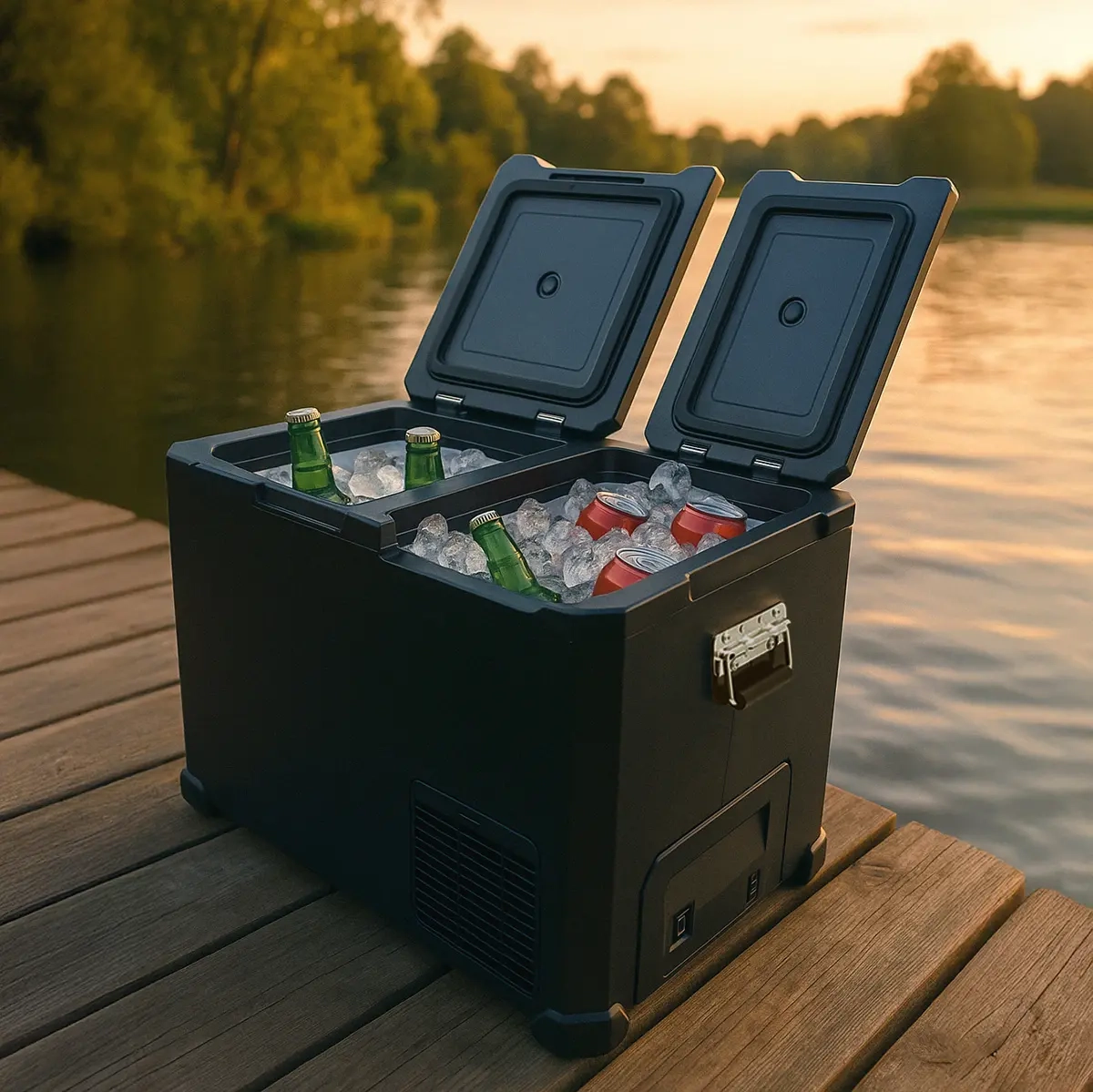 Reisekühlschrank SAVOA Black Edition 43L p - 12V Kühlschränke und Gaskühlschränke - 6438471023435 - 1