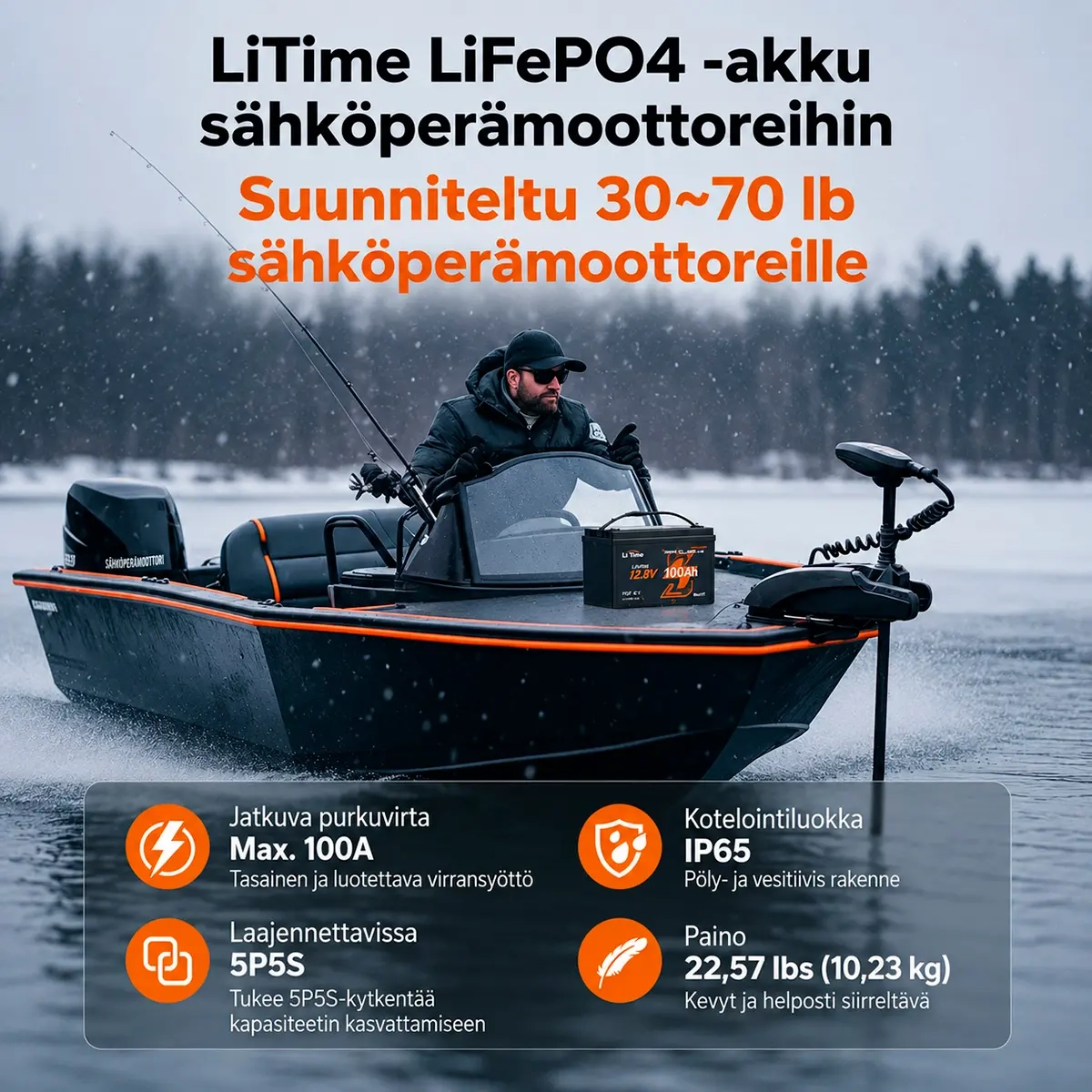 Akku LifePo4 100Ah 12V Victron Link LiTim -  - 6438471346749 - 3