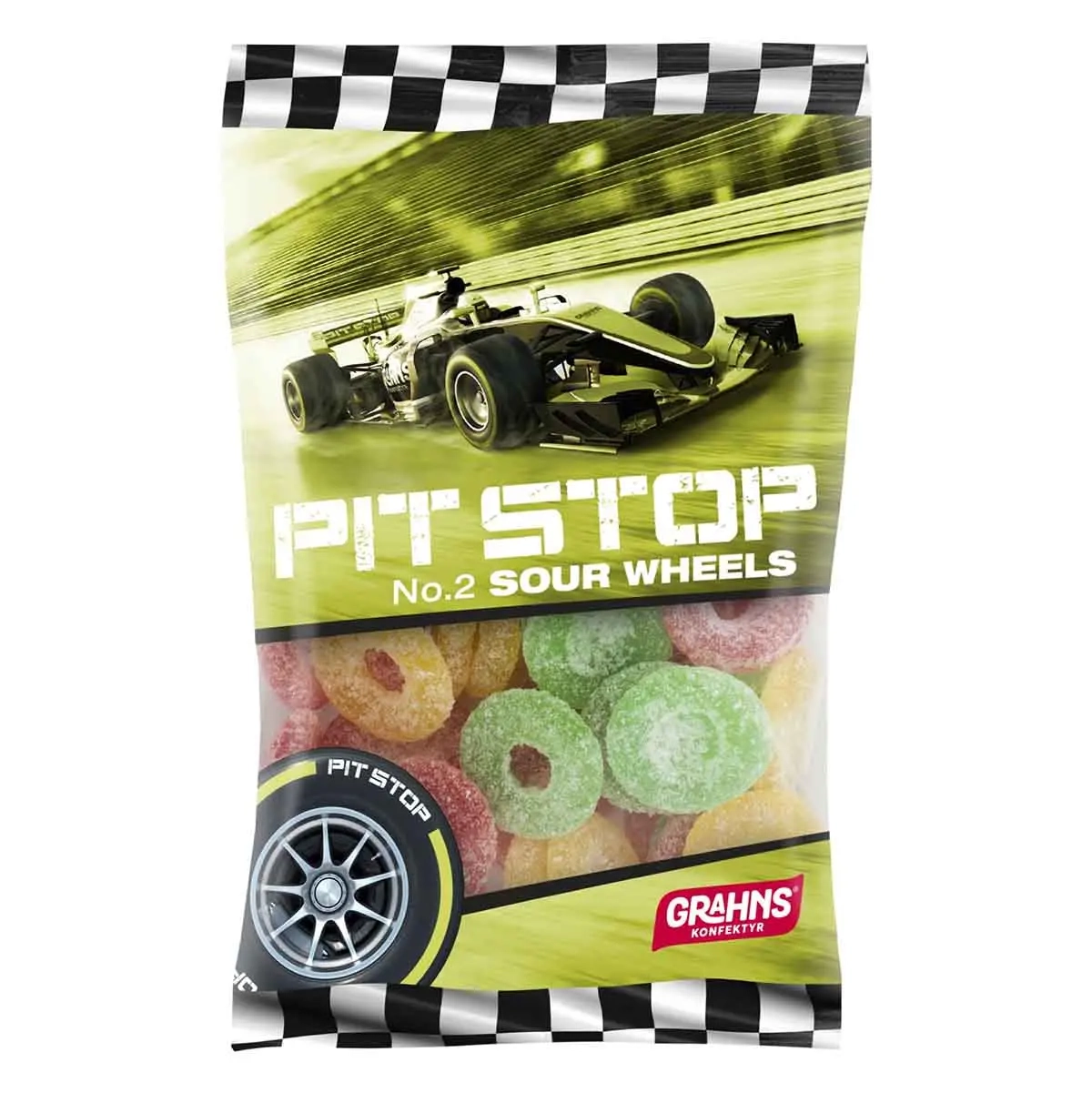 Pit Stop Sour Wheel 50g - Süßigkeitentüten - 7331057010029 - 0