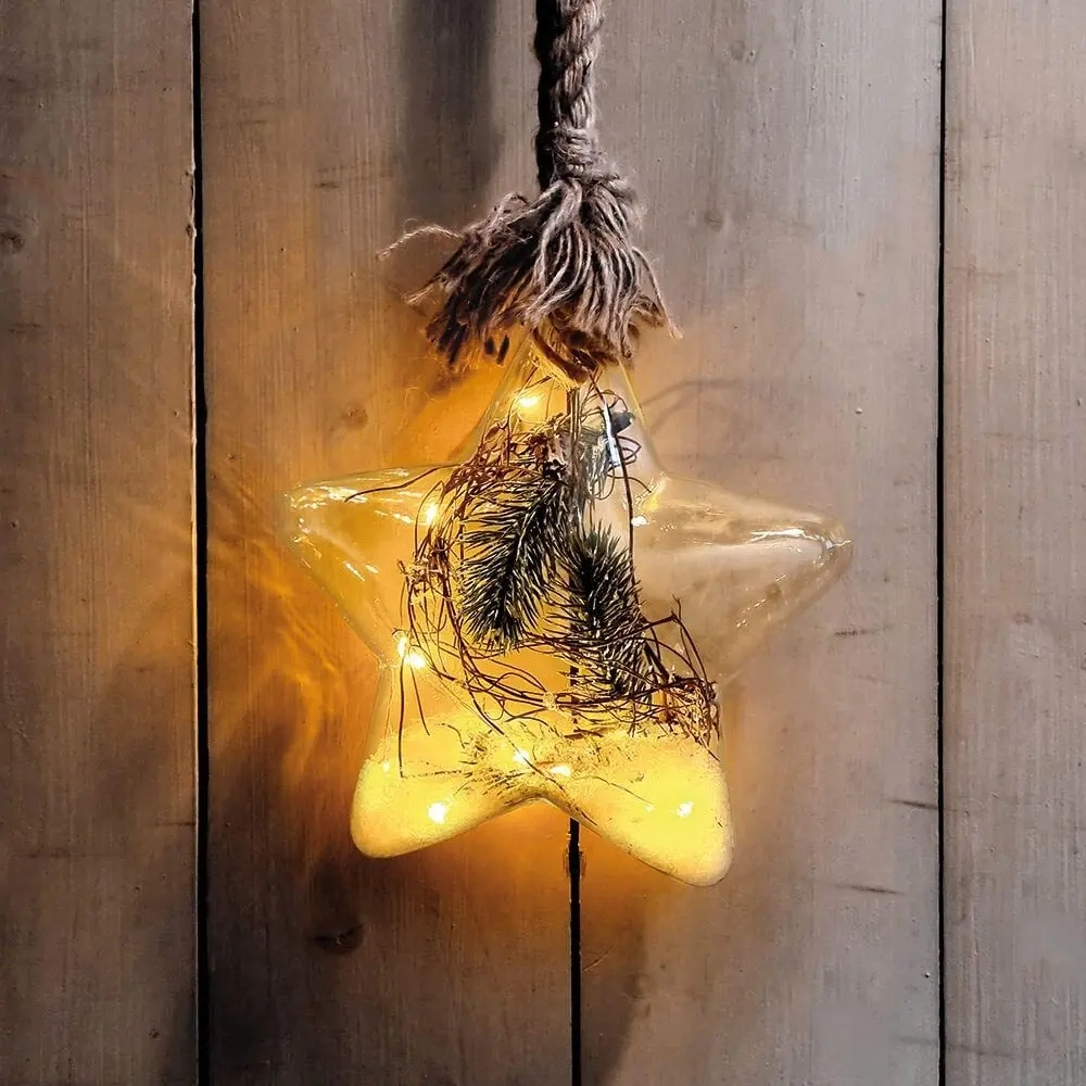 Lichtdekoration Star 20cm 15 LED - Dekorative Beleuchtung - 8720573719087 - 0