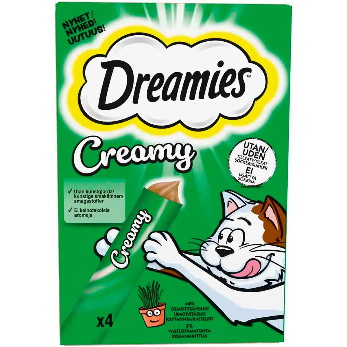 Dreamies Katzenleckerei Creamy Katzenminze - Katzensnacks und Leckerlis - 4008429170645 - 0