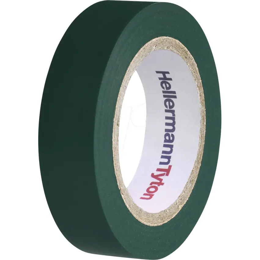 Elektrisches Klebeband grün HellermannTyton 10m - Isolierband und Vulkanisierband - 4031026401669 - 0