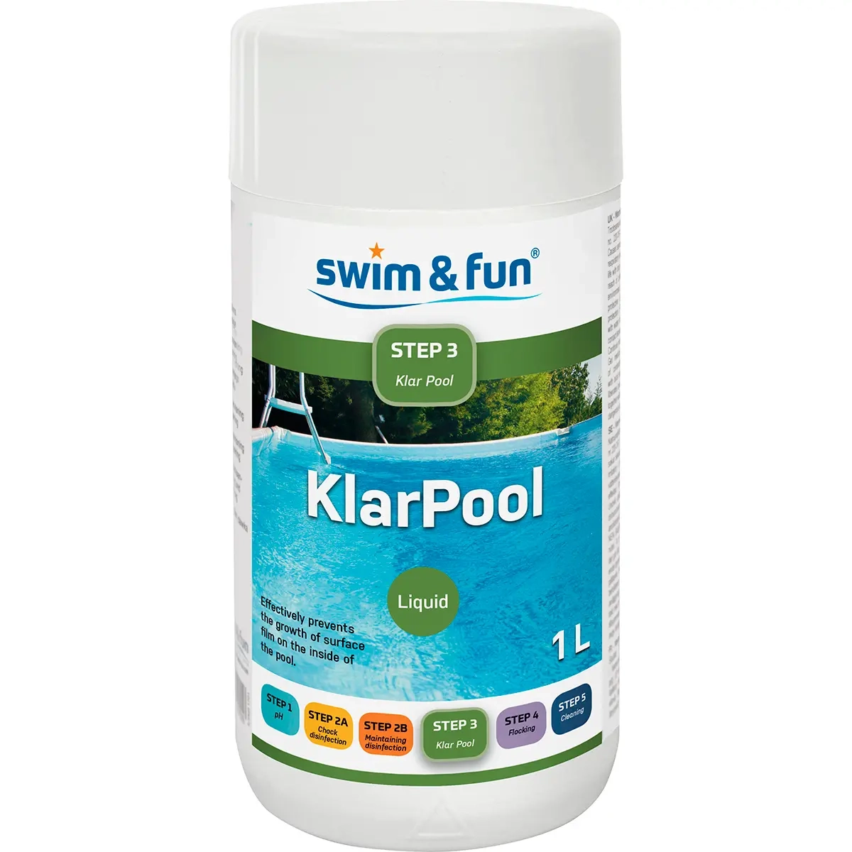 Algenverhinderer für Schwimmbecken 1L KlarPool - Schwimmbecken und Poolzubehör - 5704841017160 - 0