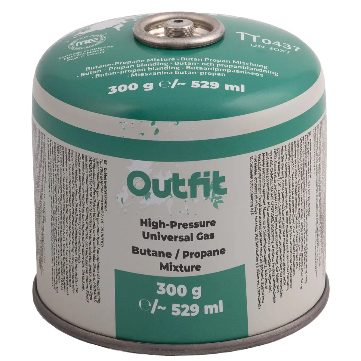Gaskartusche 300g mit Gewinde OutFit - Campingkocher und Brenner - 5709386964665 - 0