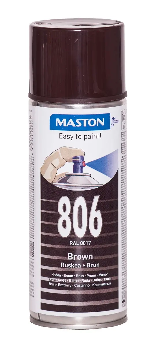 MASTON SPRAYFÄRG 400ml BRUNN - Färger och sprayfärger - 6412491008061 - 0