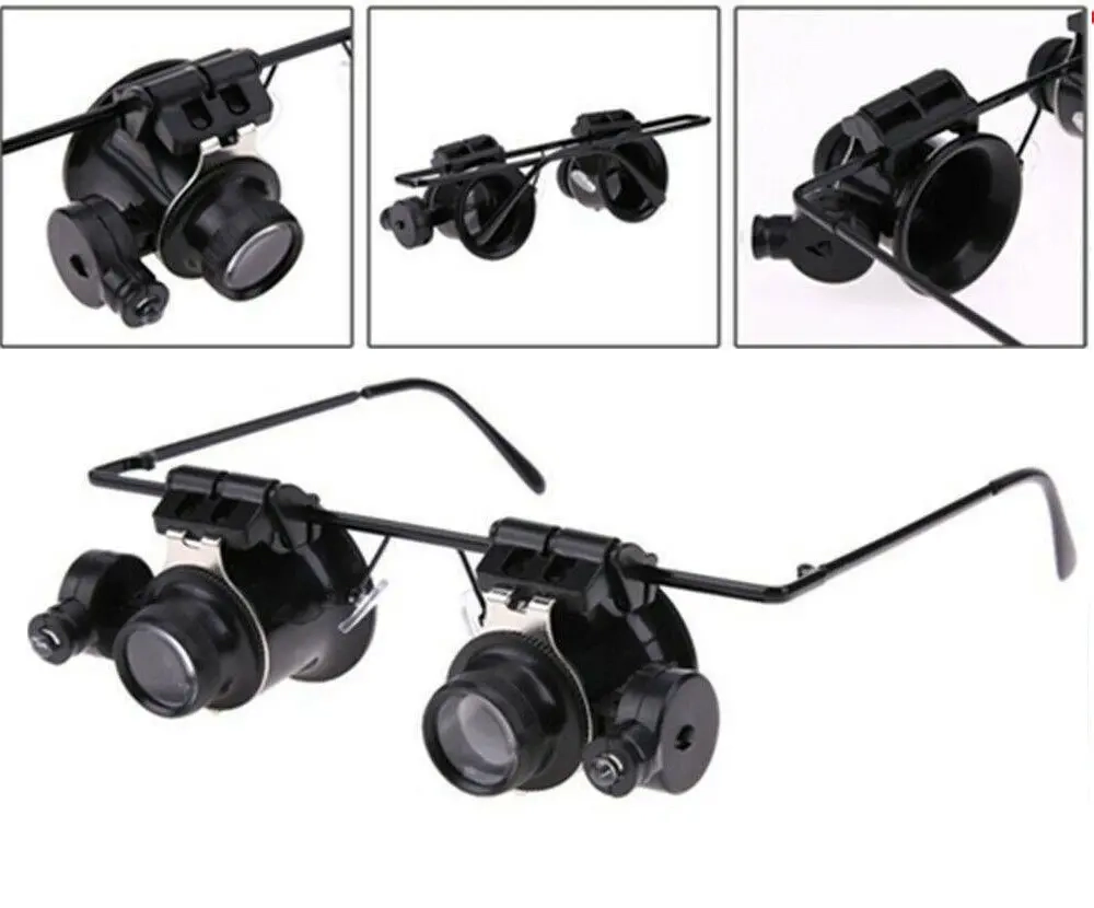 O'clock Uhrmacher-Präzisionsbrille mit LED-Licht - Uhrmacherwerkzeuge - 6414301043729 - 1