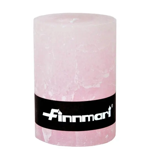 Frostkerze rosa 10 cm - Stumpenkerzen - 6416906236056 - 0