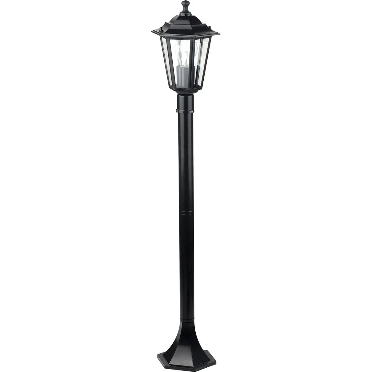 Säulenleuchte Schwarz 120 cm 1-Laterne - Laternenpfähle und Spotlights - 6418536020548 - 0