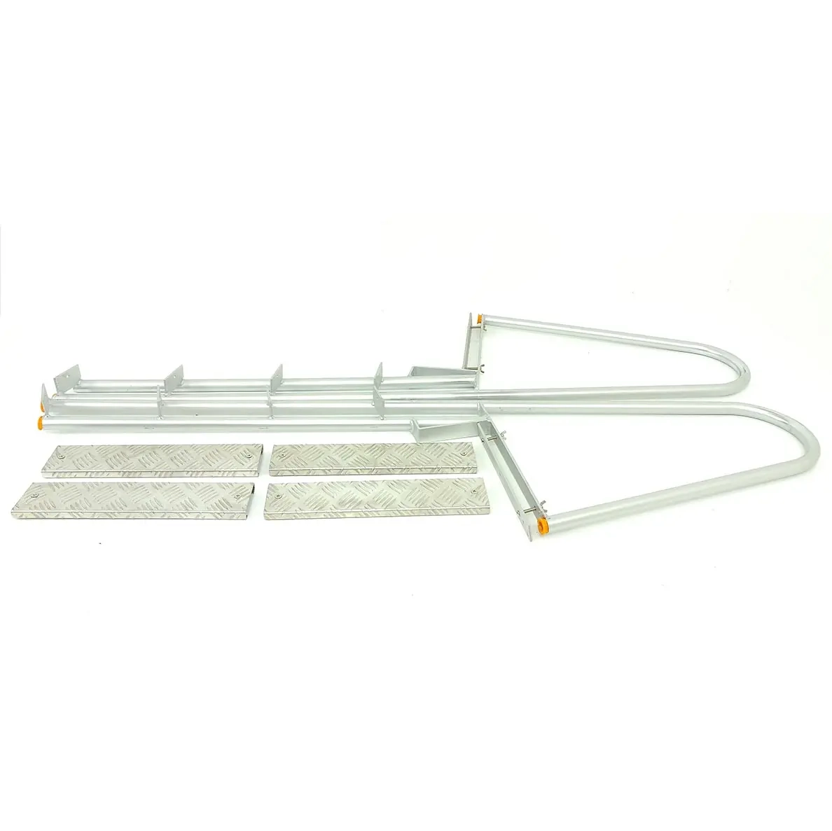 Aluminium-Pontonleiter mit 4 Stufen Nord -  - 6438168005980 - 3