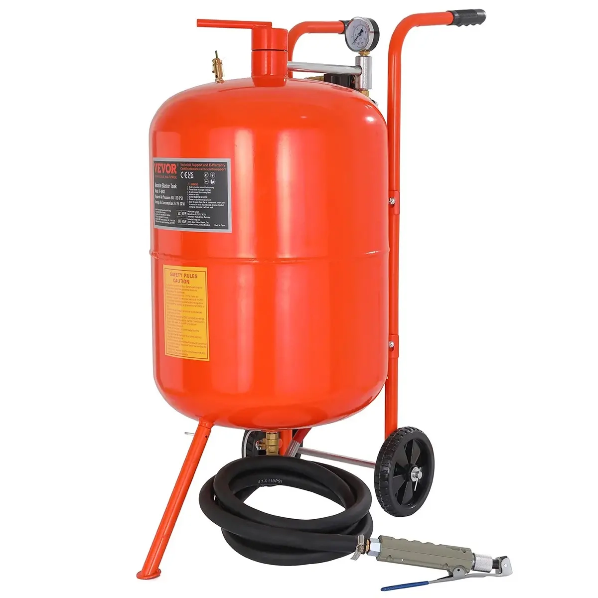 Sandstrahlgerät 75,7L 60-110 PSI Kurbel - Sandstrahler und Strahlsand - 6438471351972 - 0
