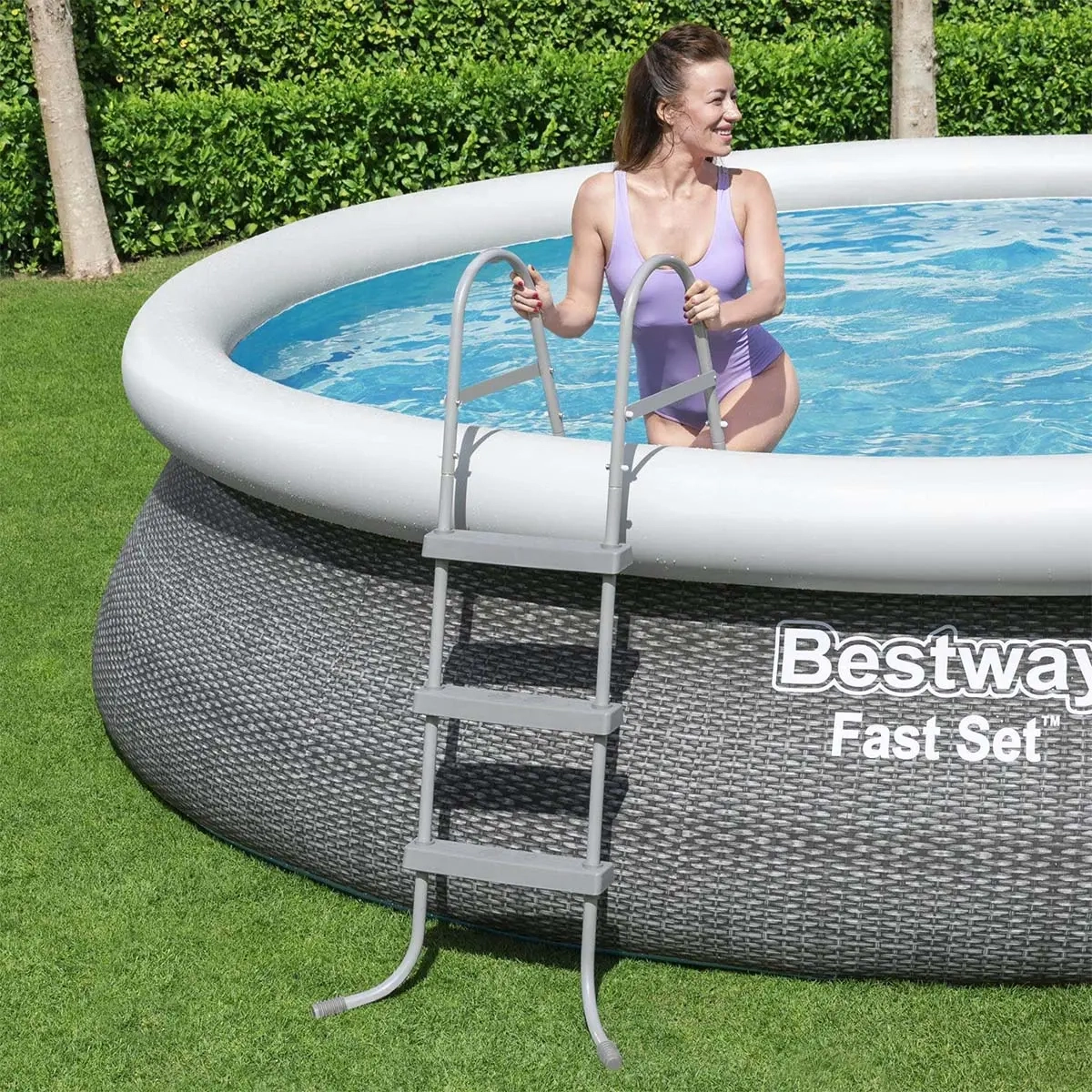 Aufstellpool Fast Set 457 cm mit Pumpe Bestw - Schwimmbecken und Poolzubehör - 6942138951493 - 4