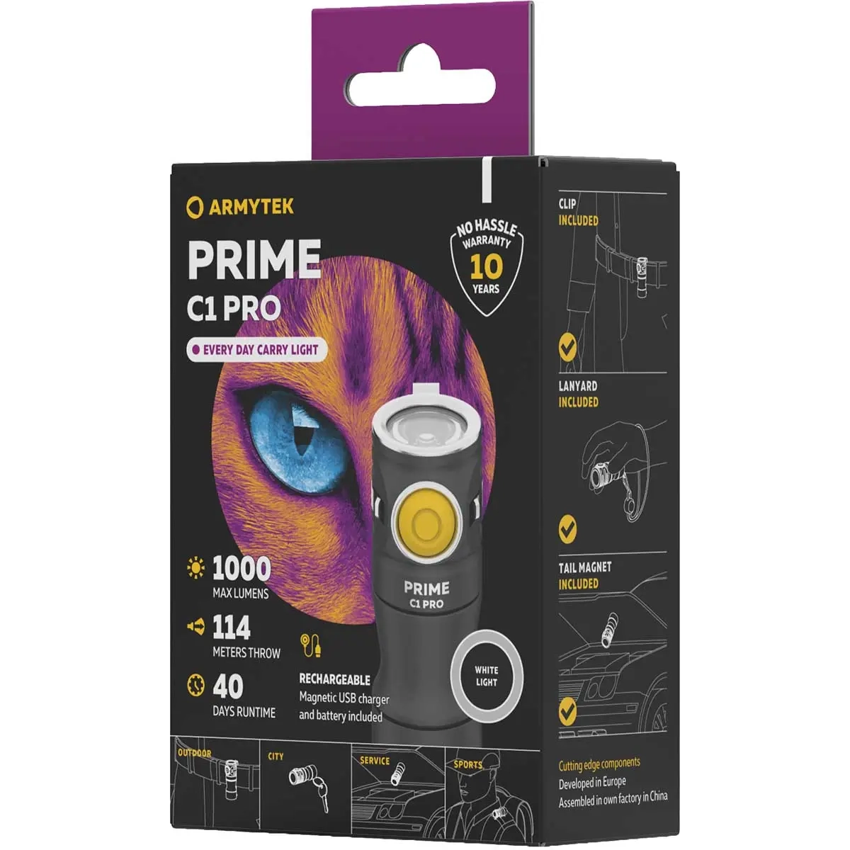Armytek Elf C2 Max WR USB-C PCB Weiß - Taschenlampen - F10801PC - 7