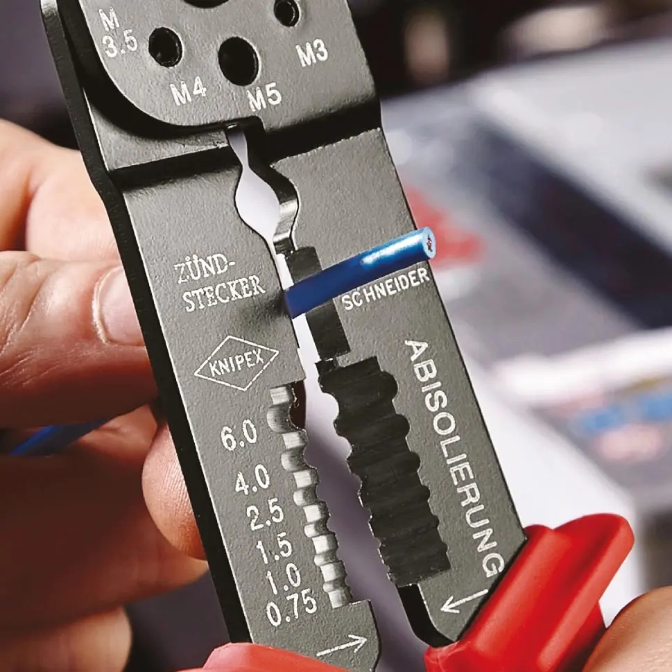 Knipex Abisolierzange 215 mm - Crimpzangen - 4003773019701 - 3