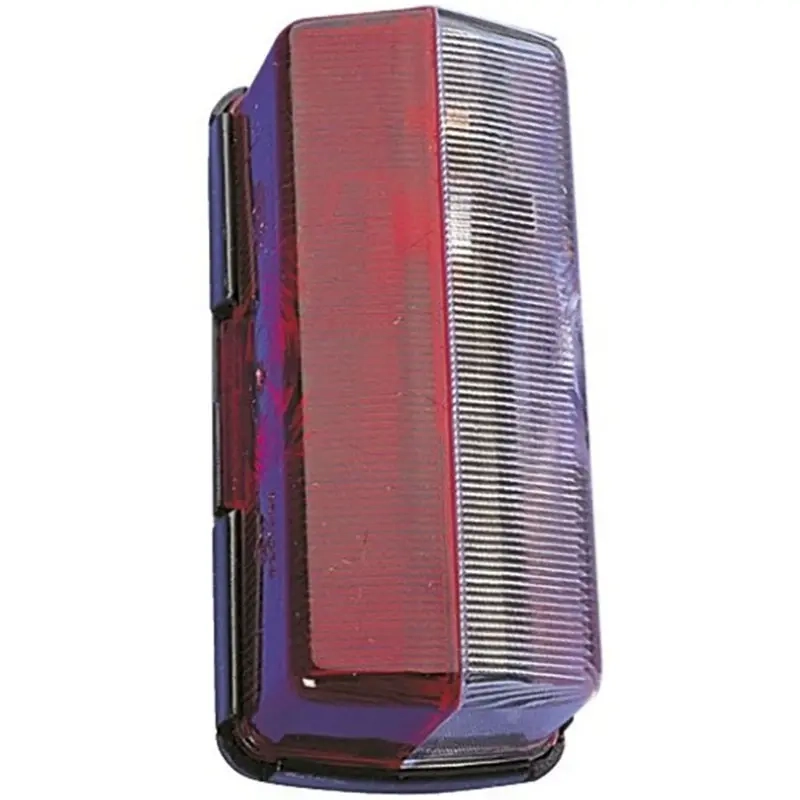 Rechteckiges Schlusslicht rot-weiß - Anhänger-Seitenmarkierungsleuchten und Lampen - 4045034008642 - 0
