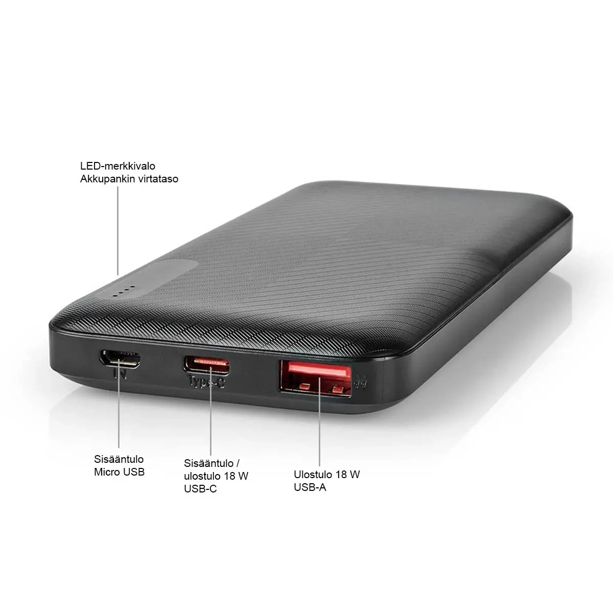 Externer Akku 10000 mAh 2x 3.0 A Nedis - Powerbanks - 5412810401734 - 3