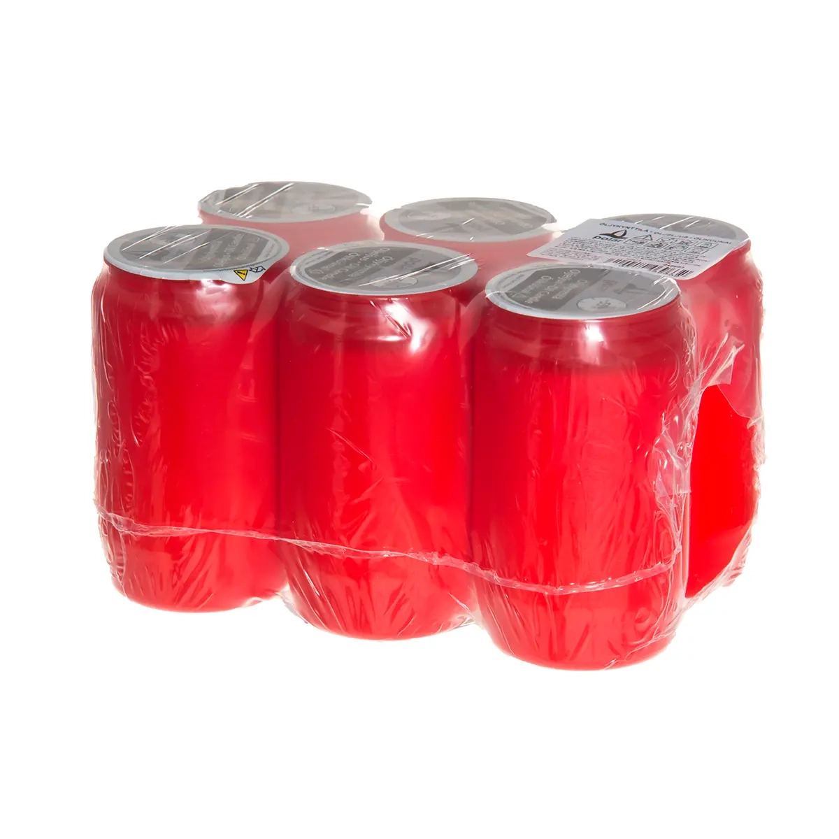 Oljeljus rött 55h 6st - Oljeljus, facklor och marschaller - 6410412469632 - 1