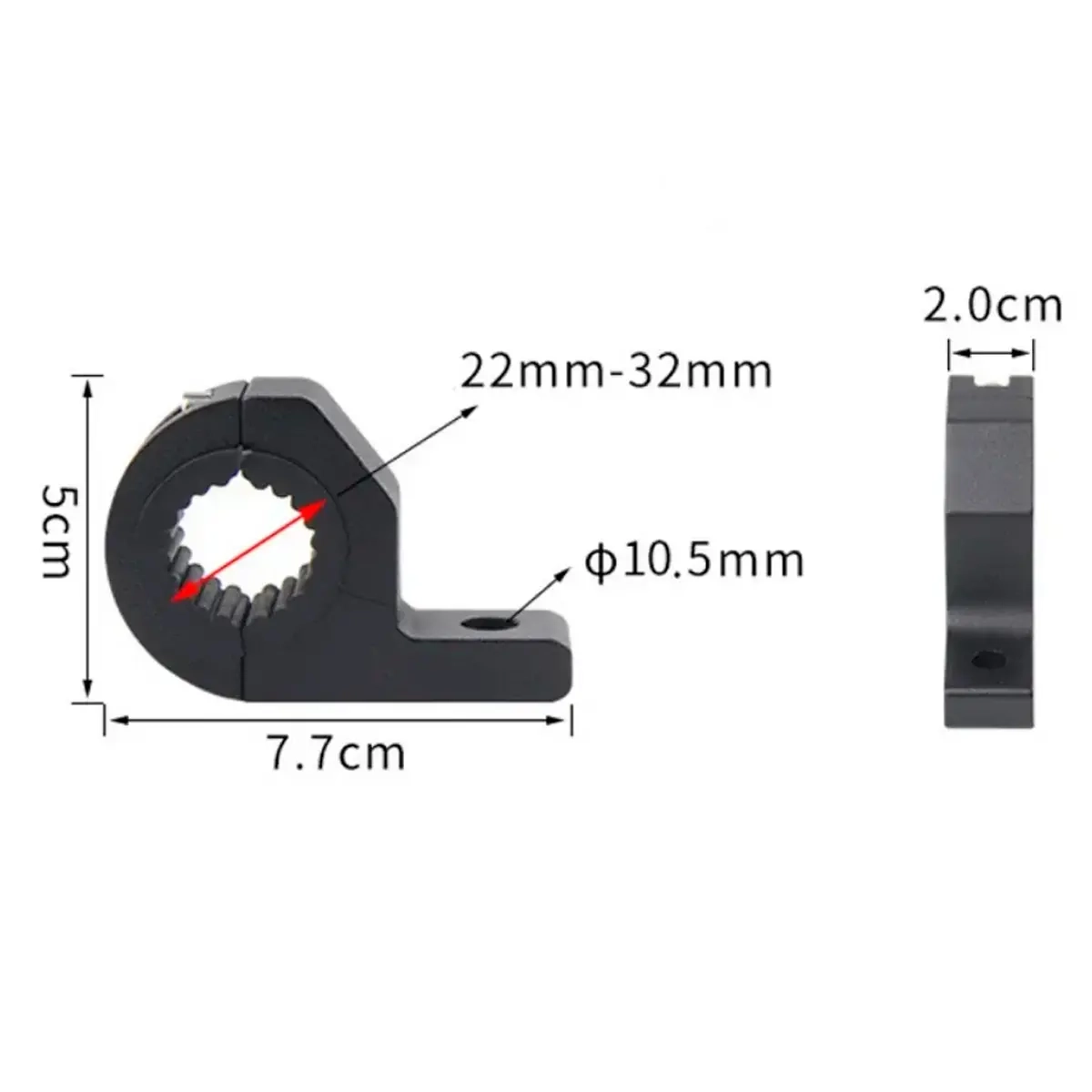 Lenkerklemmenset Paar 22-32mm - Auto-Zusatzscheinwerferhalterungen - 6438471340129 - 1