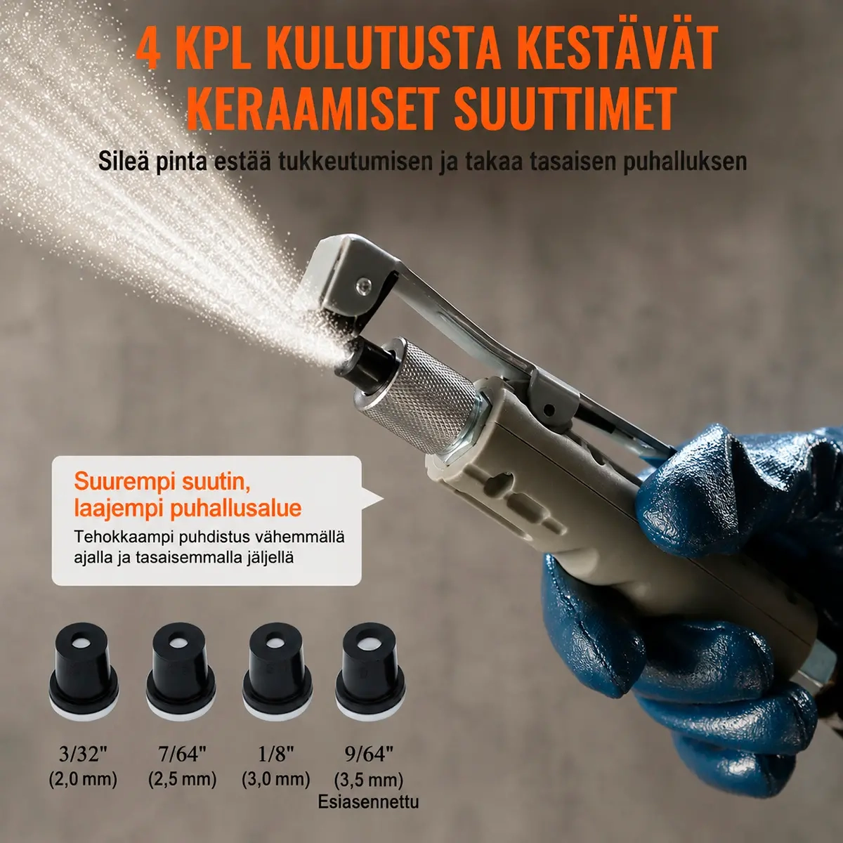 Sandstrahlgerät 75,7L 60-110 PSI Kurbel - Sandstrahler und Strahlsand - 6438471351972 - 3