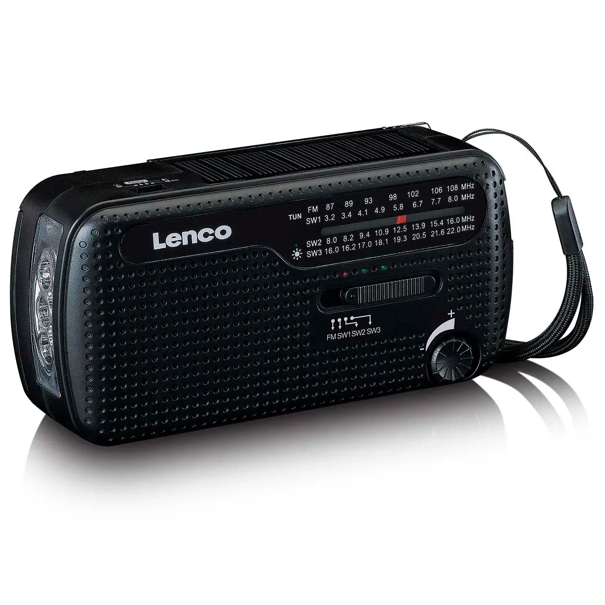 Kurbelradio mit Solarzelle und Taschenlampe - Stereoanlagen und Radiowecker - 8711902083641 - 0
