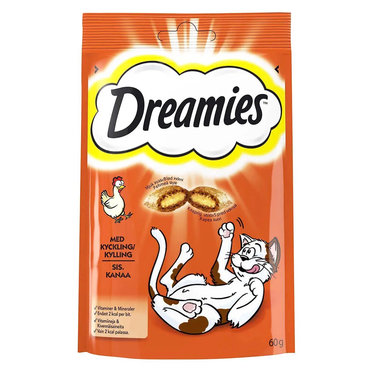 Dreamies Katzenleckerei Huhn 60g - Katzensnacks und Leckerlis - 4008429037894 - 0