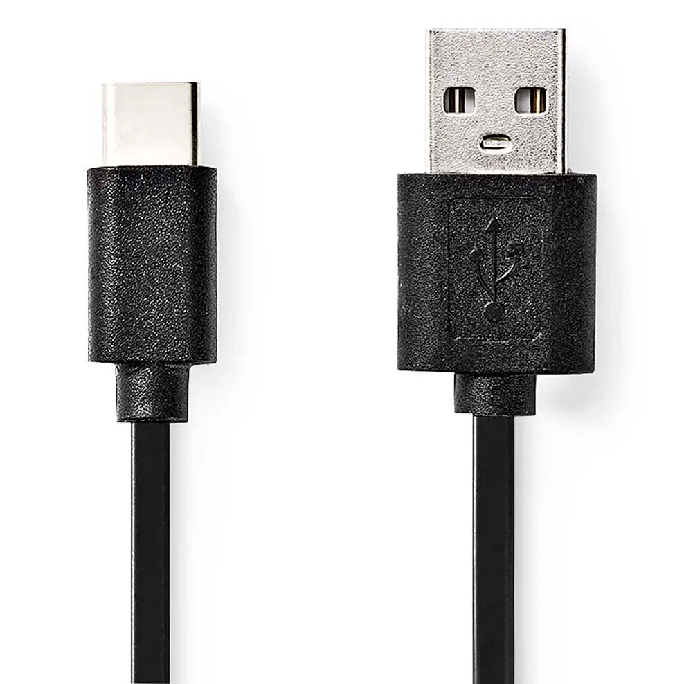 USB-C Kabel 1m USB-A 2.0 Schwarz - HDMI-, USB- und Datenkabel - 5412810288953 - 0