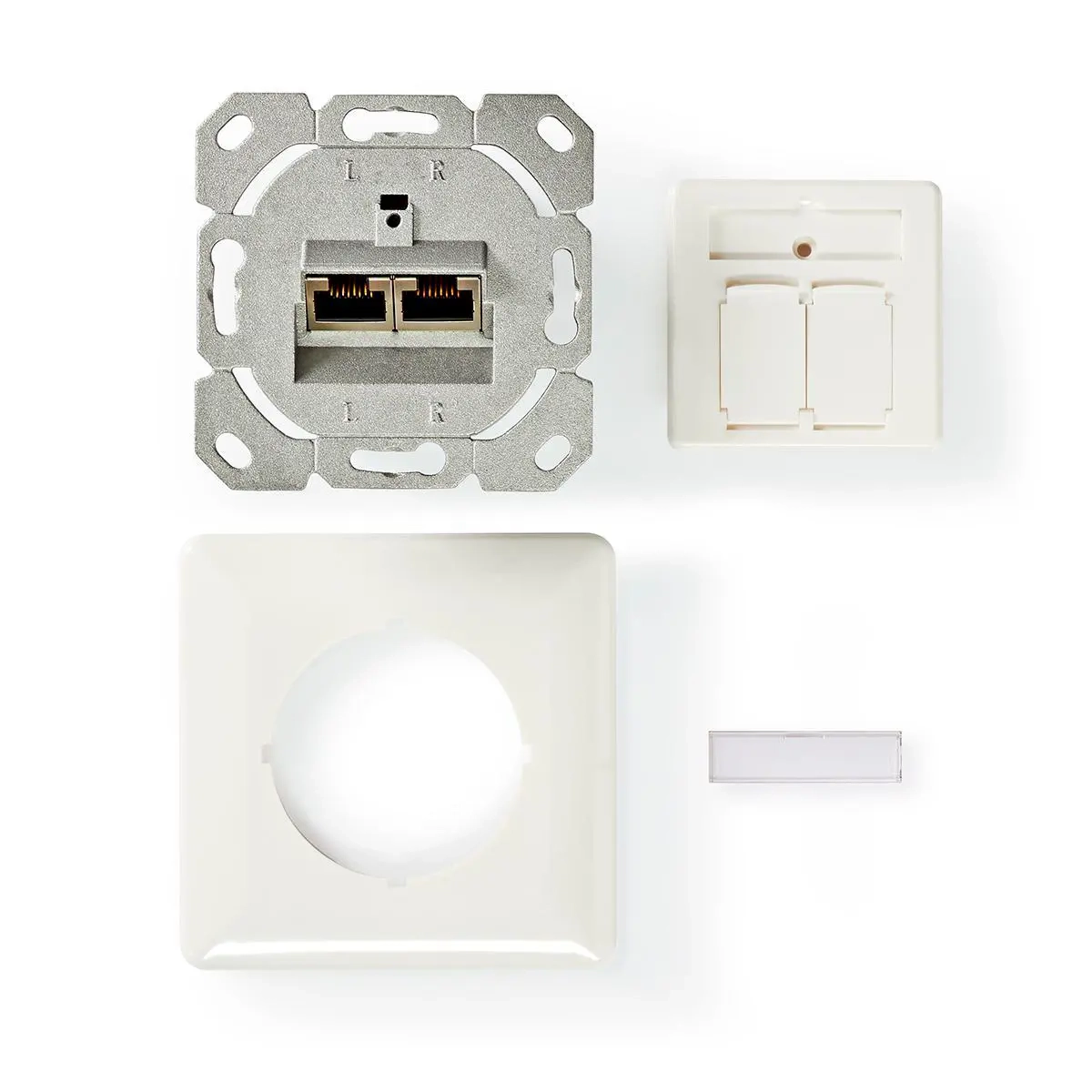 Netzwerksteckdose CAT 6a 2xRJ45 Buchse - Steckdosen - 5412810331048 - 2