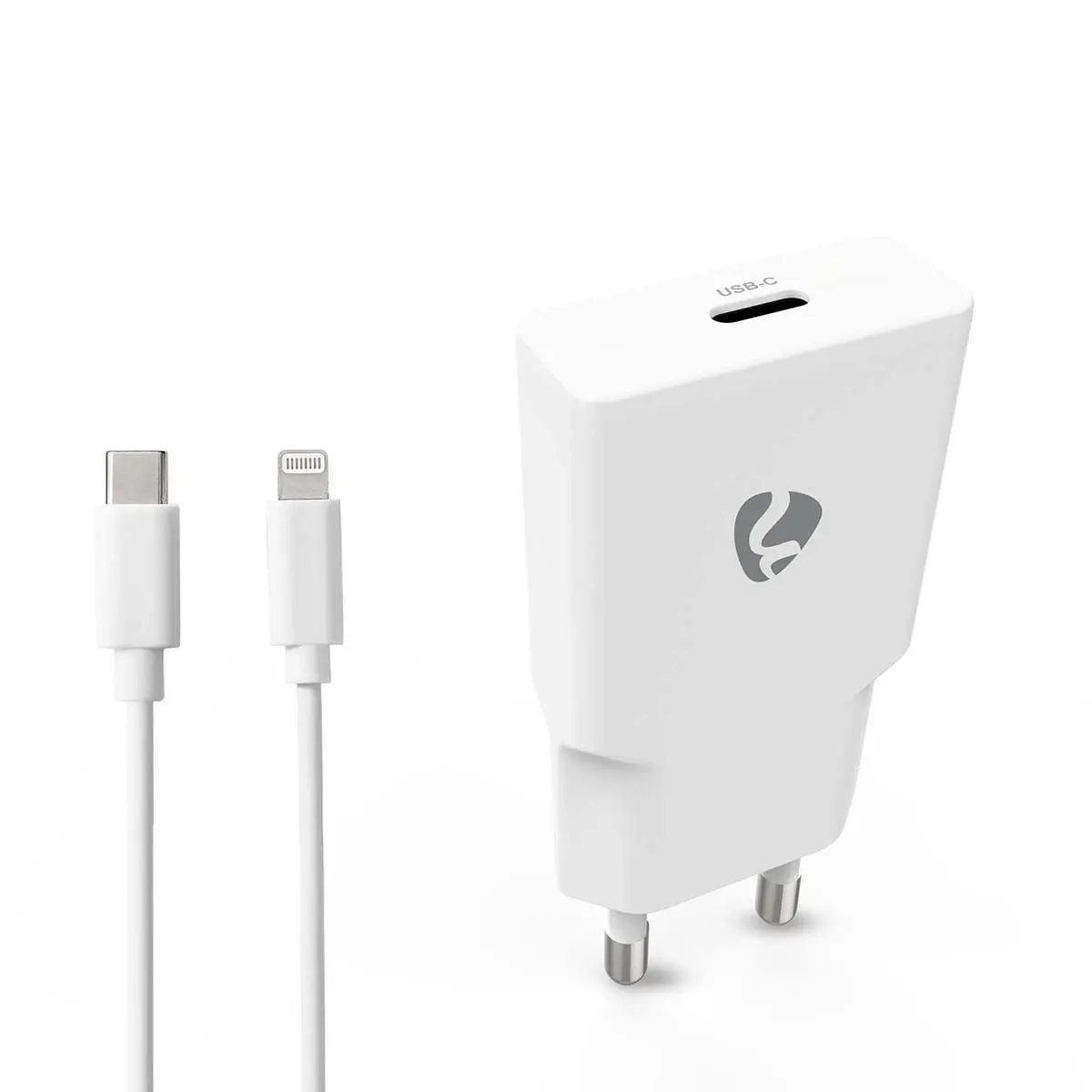 Wandladegerät USB-C 20 W mit Lightning-Kabel - Handyladegeräte - 5412810472819 - 0
